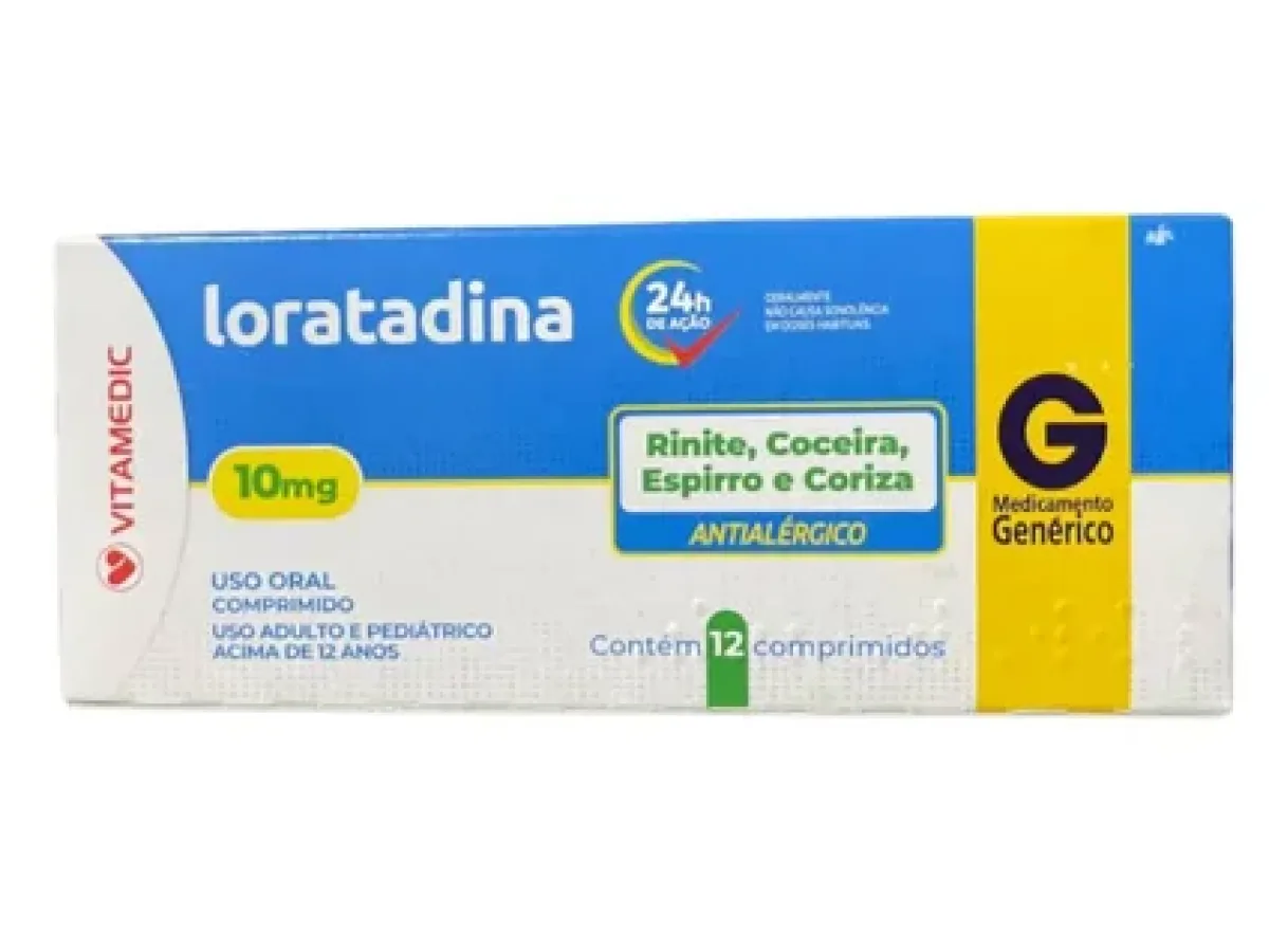 [03 CAIXAS DE ] Loratadina 10mg 12 Comprimidos